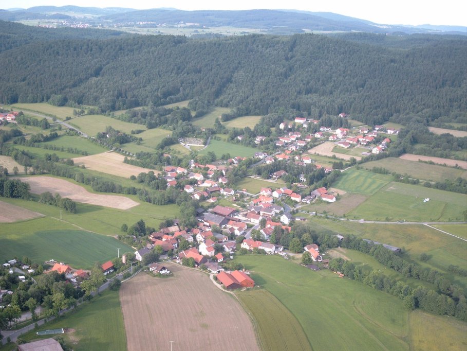 Luftbild Gaisthal aus Ballonsicht